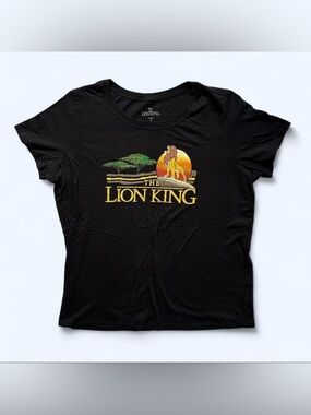 Disney The Lion King Slim Fit Tee Black Torrid Size 2 or 2X Distressed Graphic